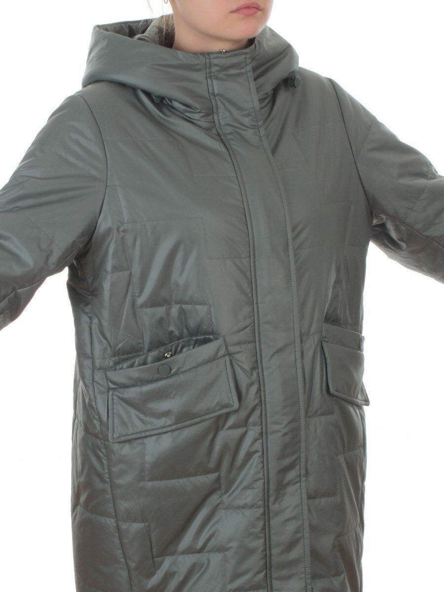 9616 GREEN Куртка демисезонная женская (100 гр. холлофайбер)