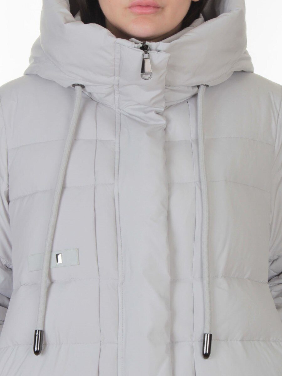 8818 LT. GRAY Пальто зимнее женское (200 гр. холлофайбер)