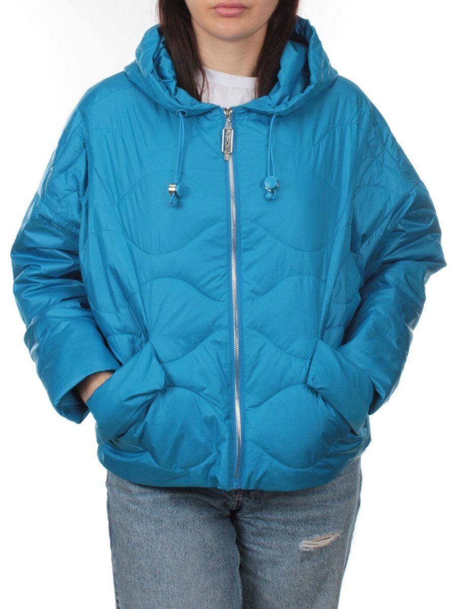 23-061 BLUE Куртка оверсайз демисезонная женская (синтепон 100 гр.)