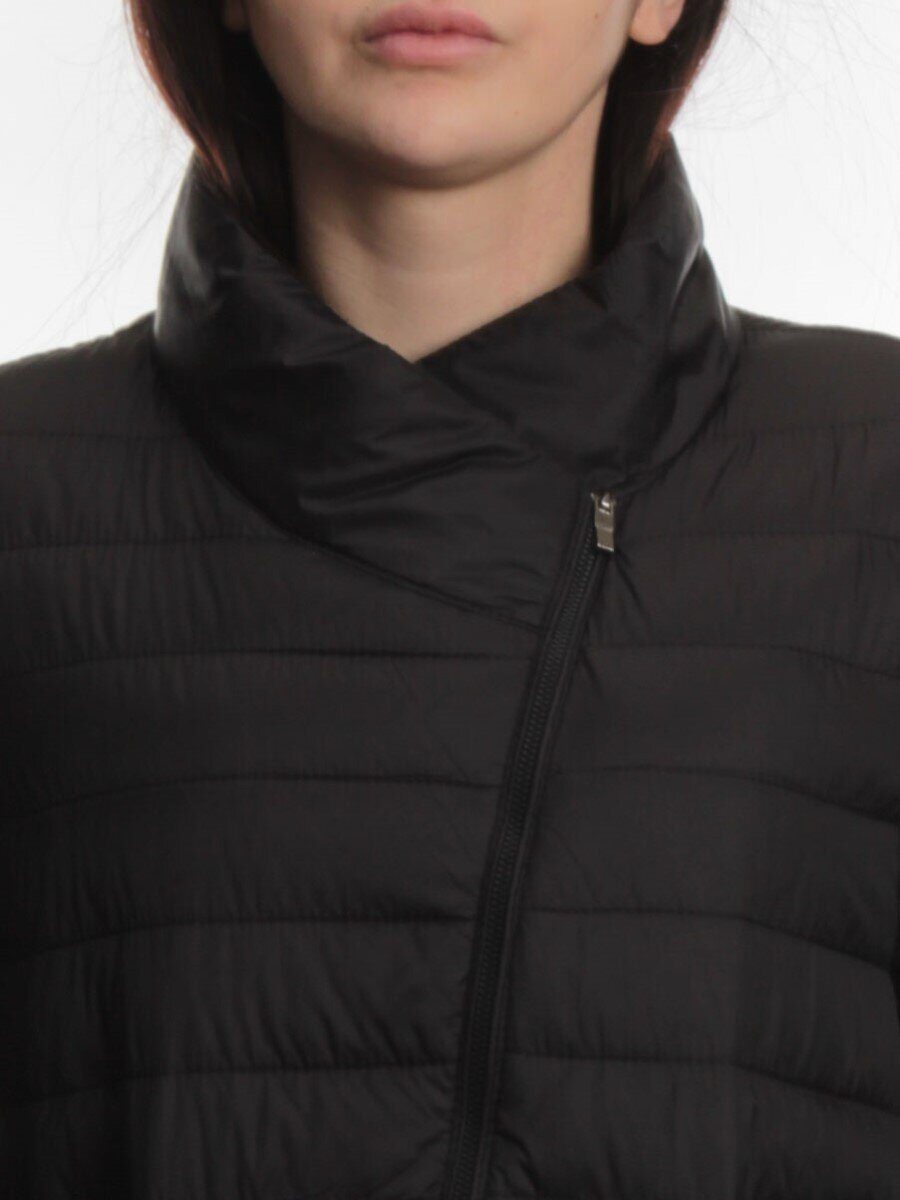 K-635 BLACK Куртка демисезонная стеганая женская (70 гр. холлофайбер)
