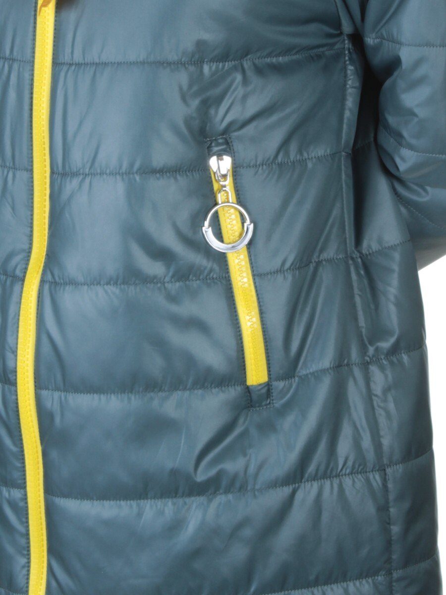 B19102 GRAY/GREEN Пальто демисезонное женское Aikesdfrs