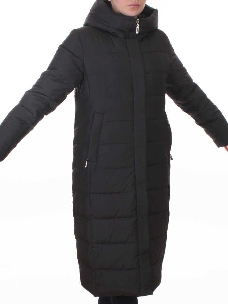 2037 DK. GRAY Пальто зимнее женское (200 гр. холлофайбер)
