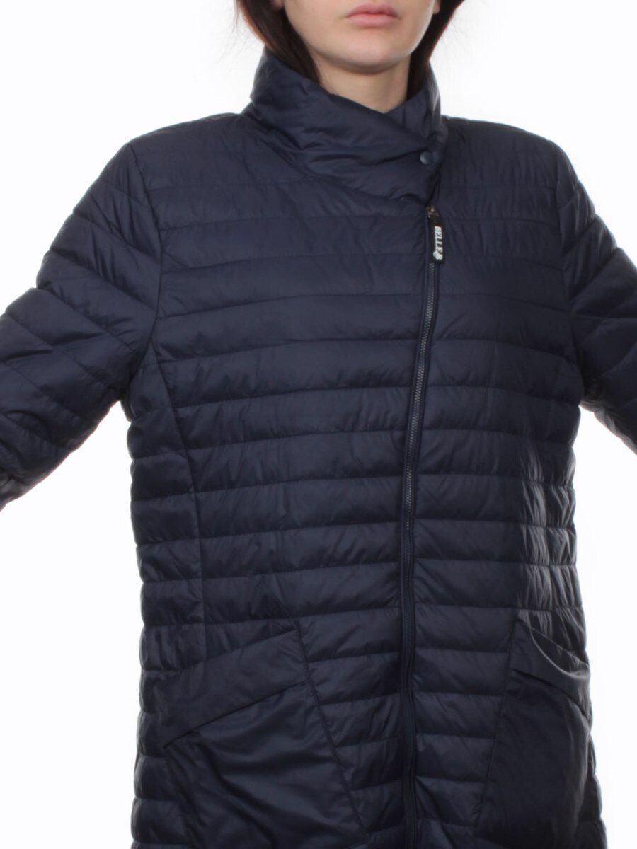 K-532 DK. BLUE Куртка демисезонная стеганая женская (70 гр. холлофайбер)