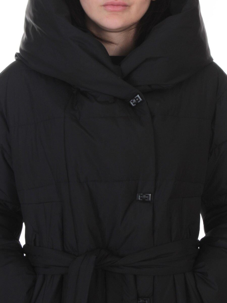 A625 BLACK Пальто зимнее женское (200 гр. био-пух)