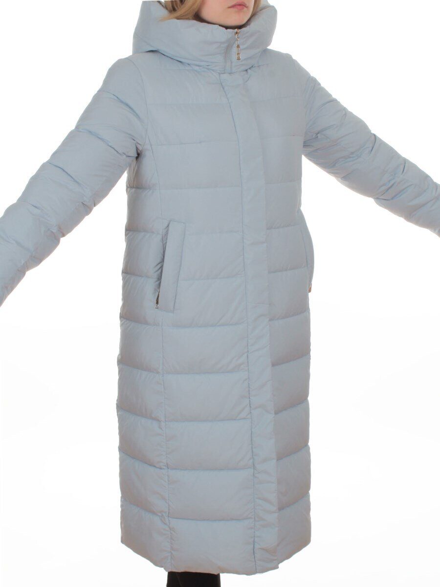 2037 LT. BLUE Пальто зимнее женское (200 гр. холлофайбер)