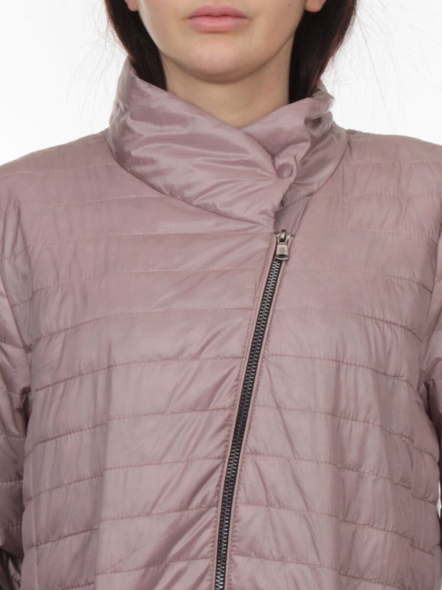 K-532 GRAY PINK Куртка демисезонная стеганая женская (70 гр. холлофайбер)