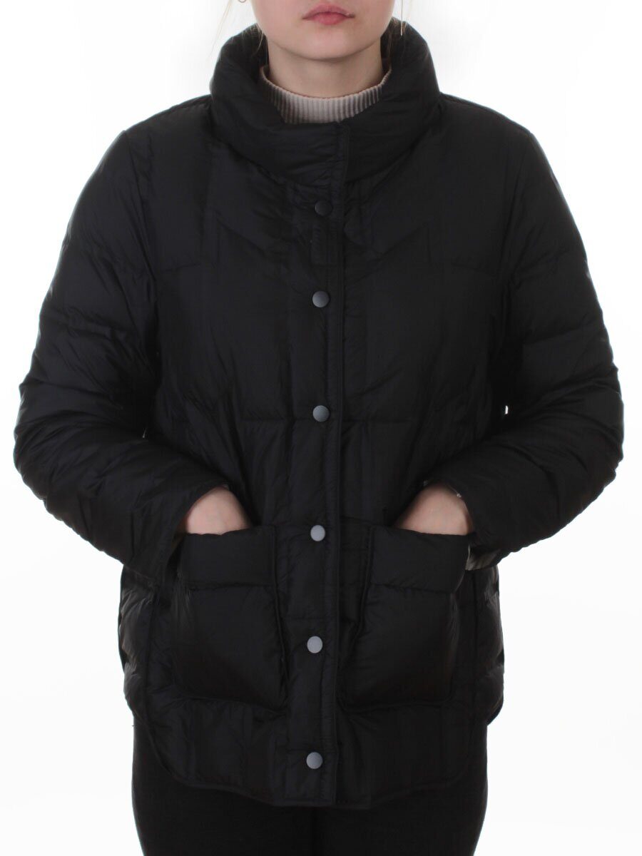 8810 BLACK Куртка пуховая облегченная женская (утиный пух)