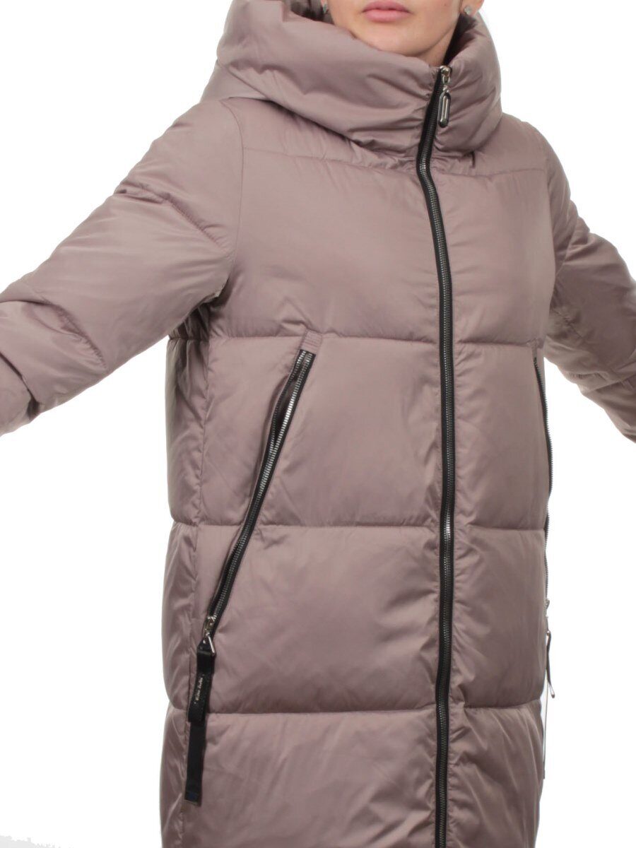 868 BEIGE Пальто зимнее женское (170 гр. холлофайбер)