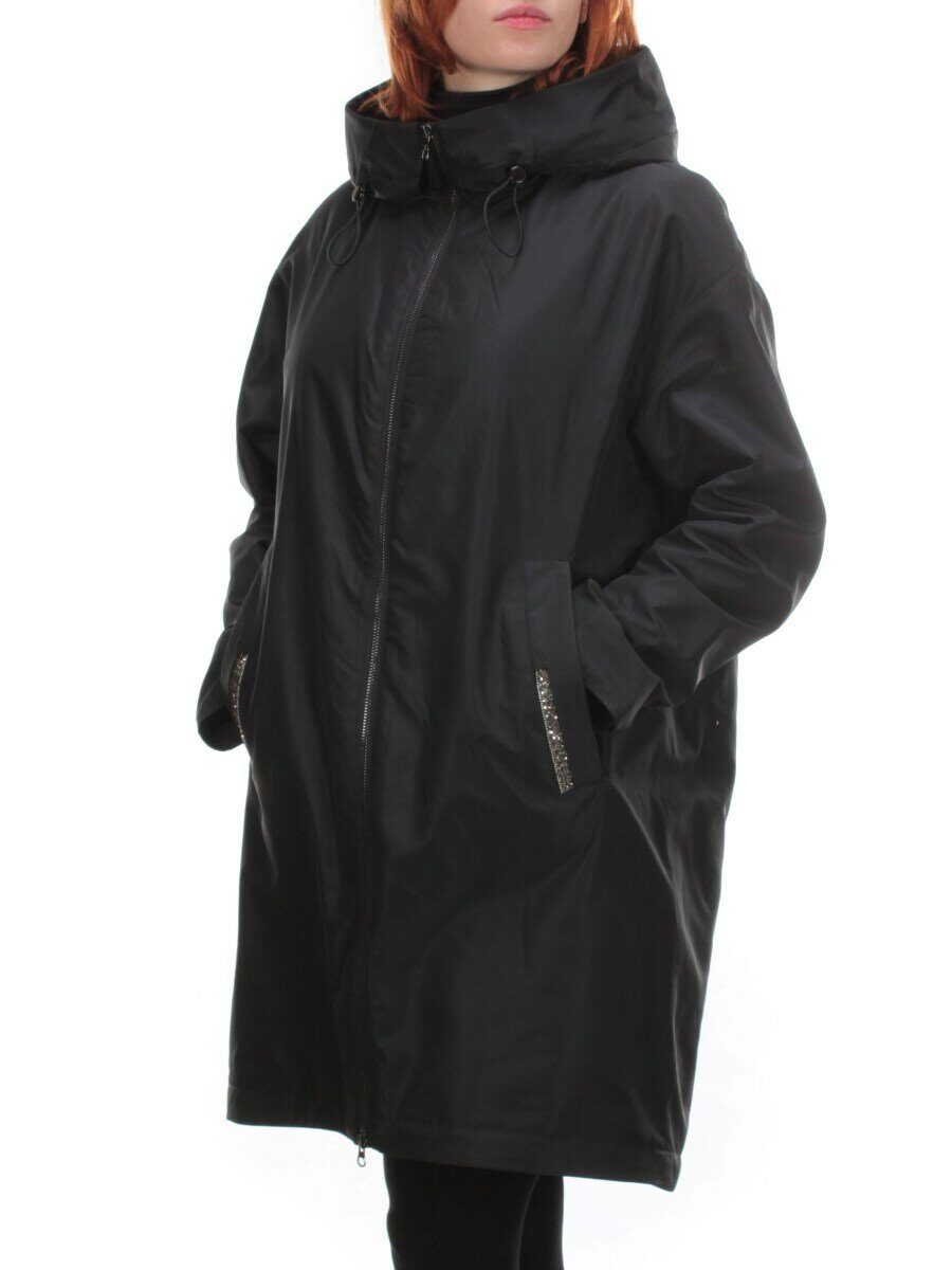 2122 BLACK Куртка демисезонная женская Parten (50 гр. синтепон)