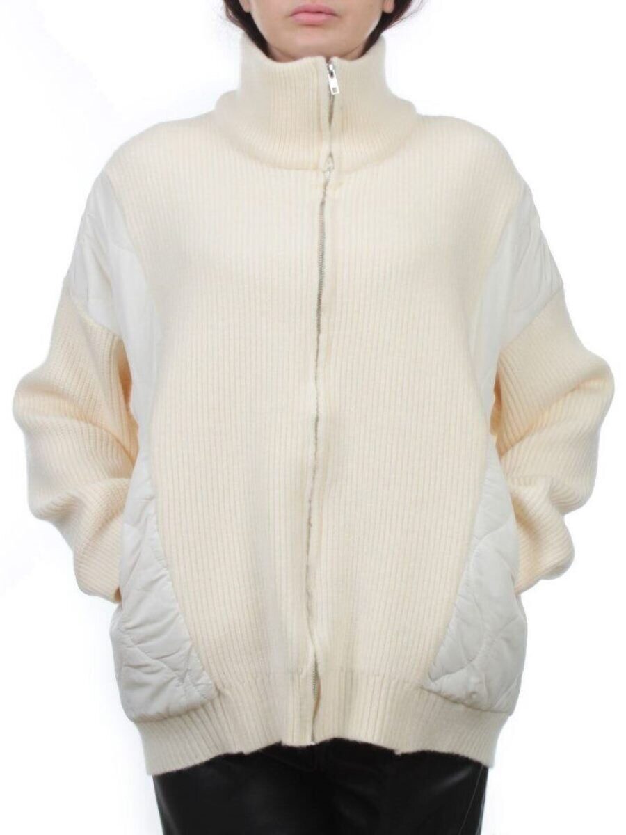 3155 MILK Куртка-кардиган женская (90% хлопок, 10% синтепон)