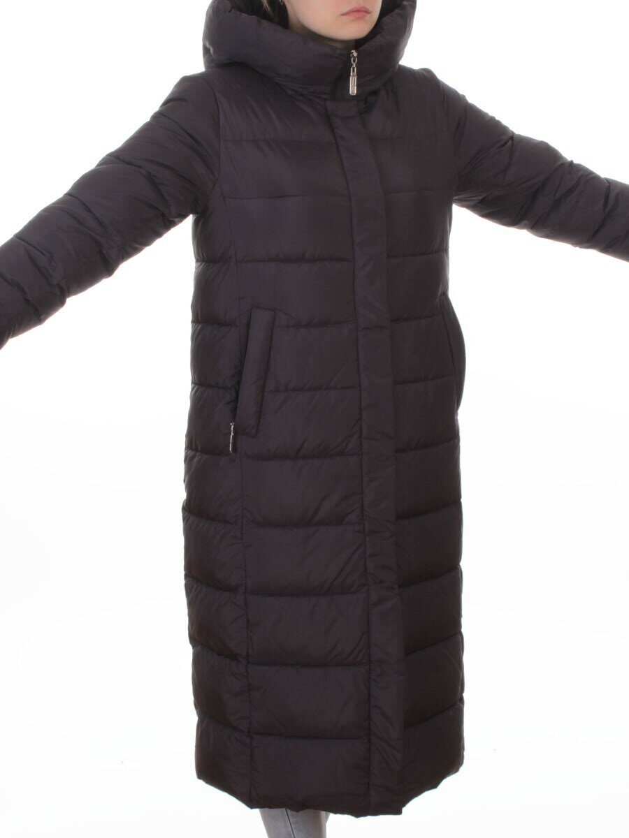 2037 DK. GRAY Пальто зимнее женское (200 гр. холлофайбер)