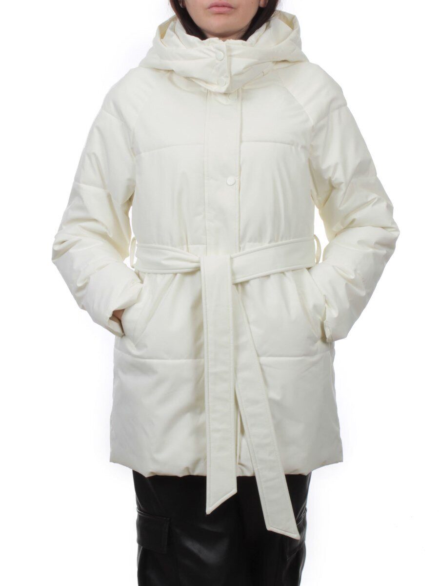 S24-299 MILK Куртка демисезонная женская (100 гр. холлофайбер)