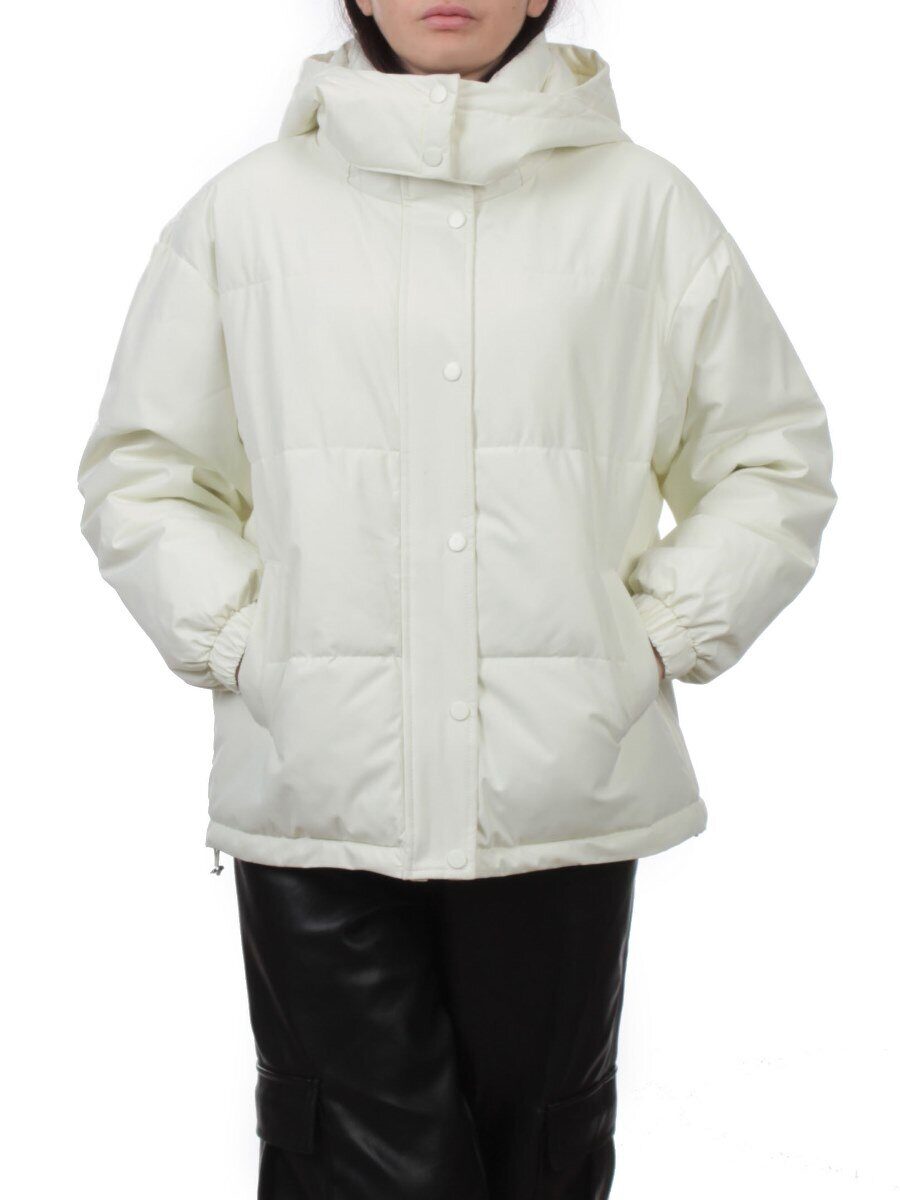 S24-268 MILK Куртка демисезонная женская (100 гр. холлофайбер)