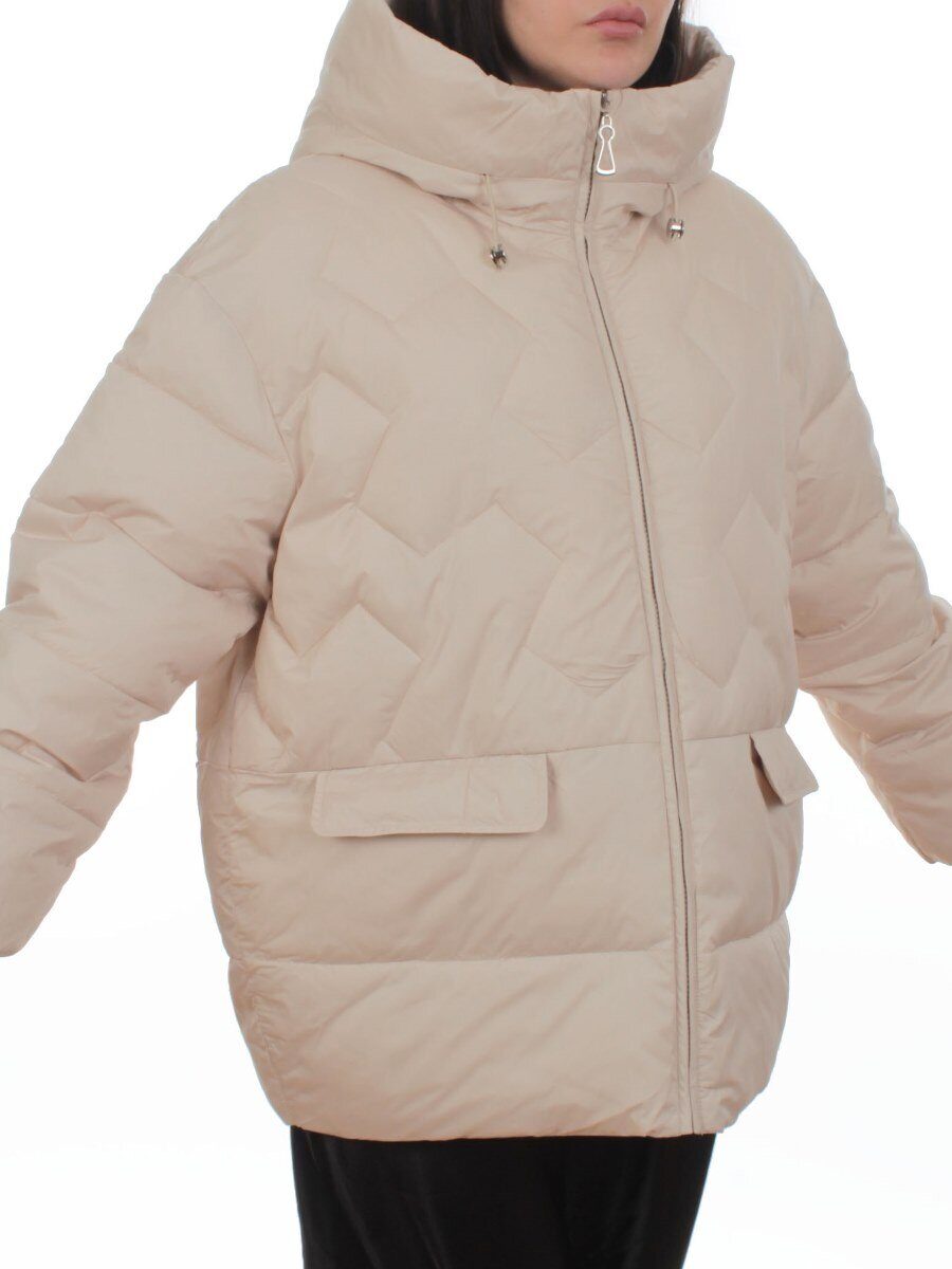 2309 BEIGE Куртка зимняя женская (200 гр. холлофайбер)