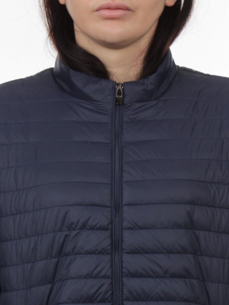 K-622 DK. BLUE Куртка демисезонная стеганая женская (70 гр. холлофайбер)