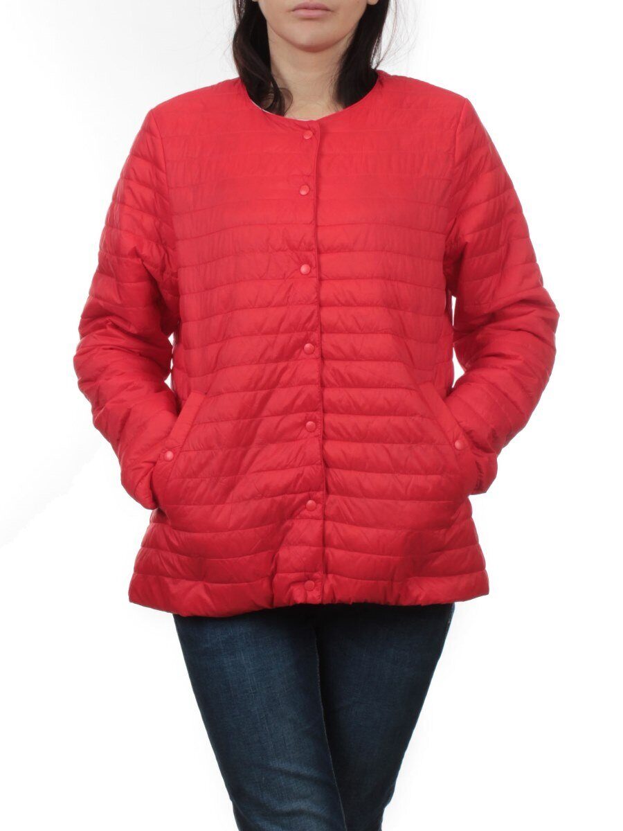 K-527 RED Куртка демисезонная стеганая женская (70 гр. холлофайбер)