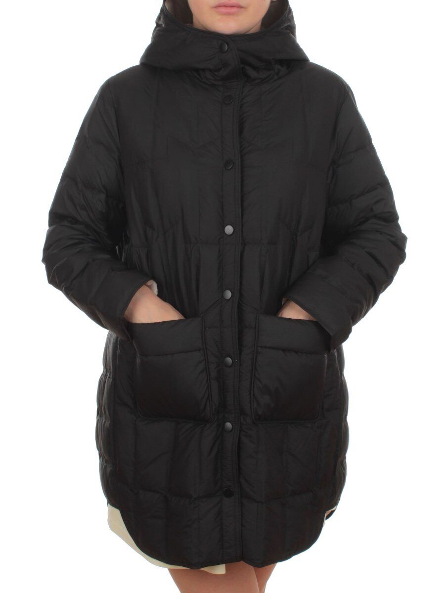 H24-32 BLACK Куртка пуховая облегченная женская (белый утиный пух)