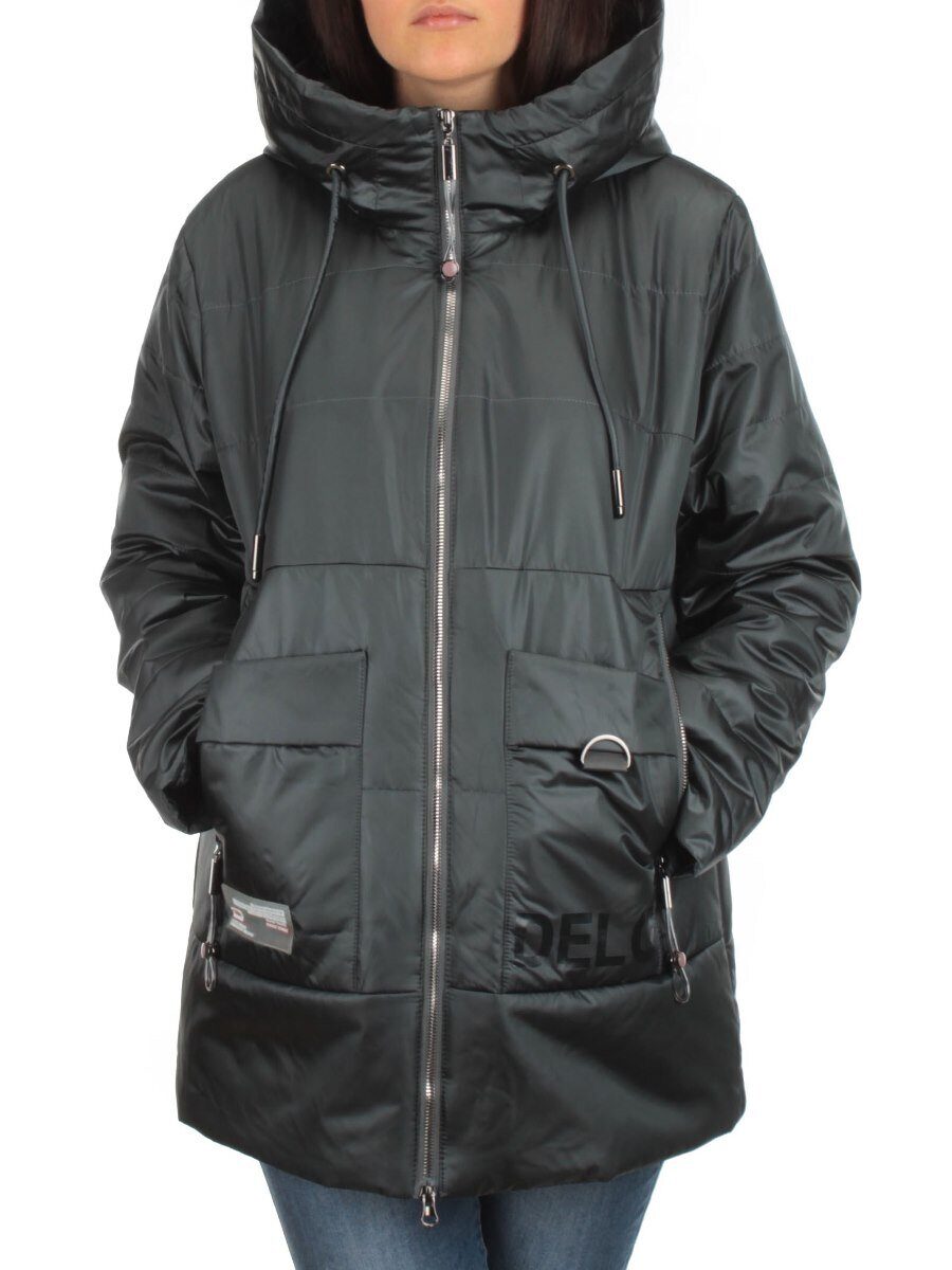 BM-1100 DK. GREEN Куртка демисезонная женская АЛИСА (100 гр. синтепон)