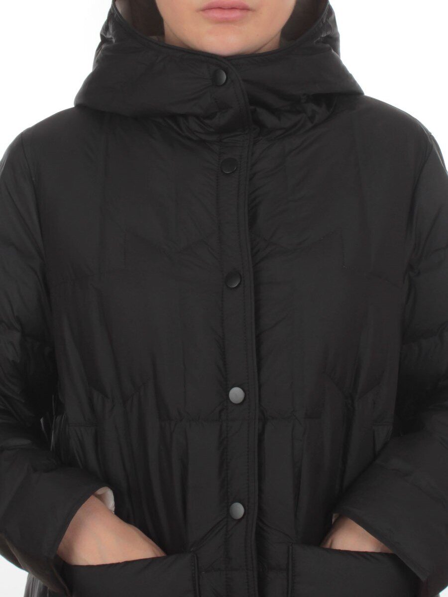 H24-32 BLACK Куртка пуховая облегченная женская (белый утиный пух)