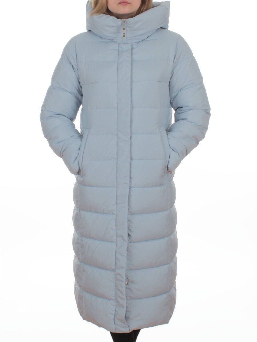 2037 LT. BLUE Пальто зимнее женское (200 гр. холлофайбер)