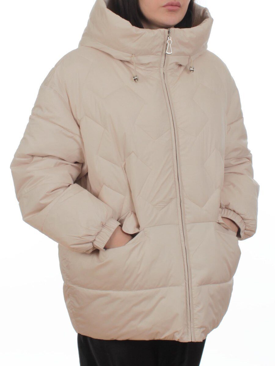 2309 BEIGE Куртка зимняя женская (200 гр. холлофайбер)