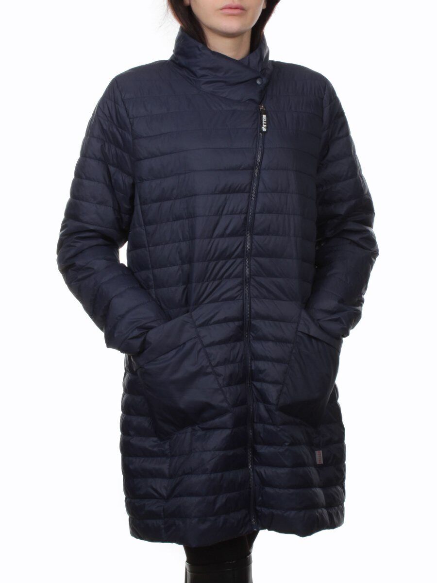 K-532 DK. BLUE Куртка демисезонная стеганая женская (70 гр. холлофайбер)