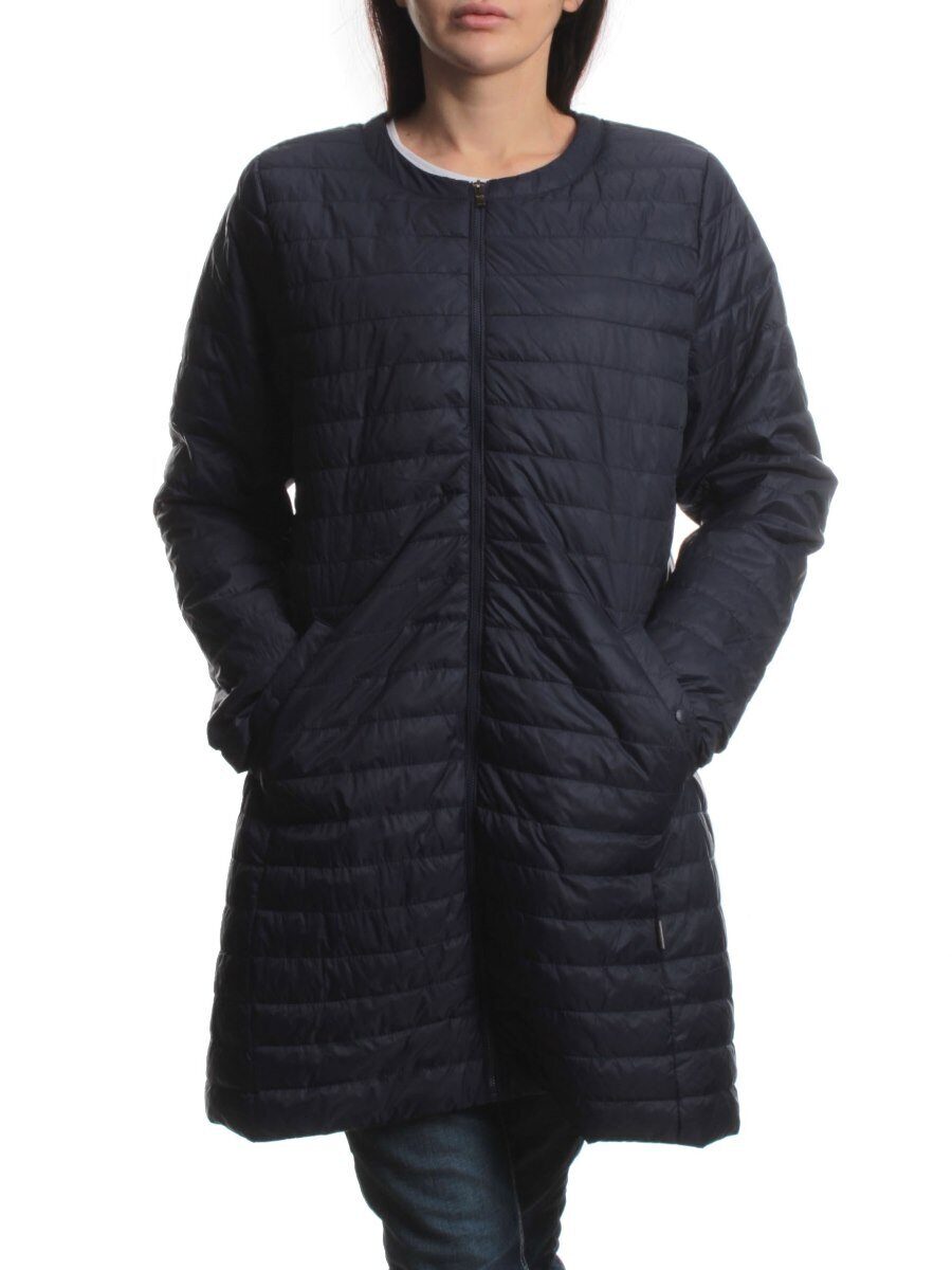 K-528 DK. BLUE Куртка демисезонная стеганая женская (70 гр. холлофайбер)