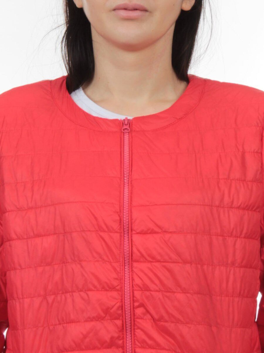 K-528 RED Куртка демисезонная стеганая женская (70 гр. холлофайбер)
