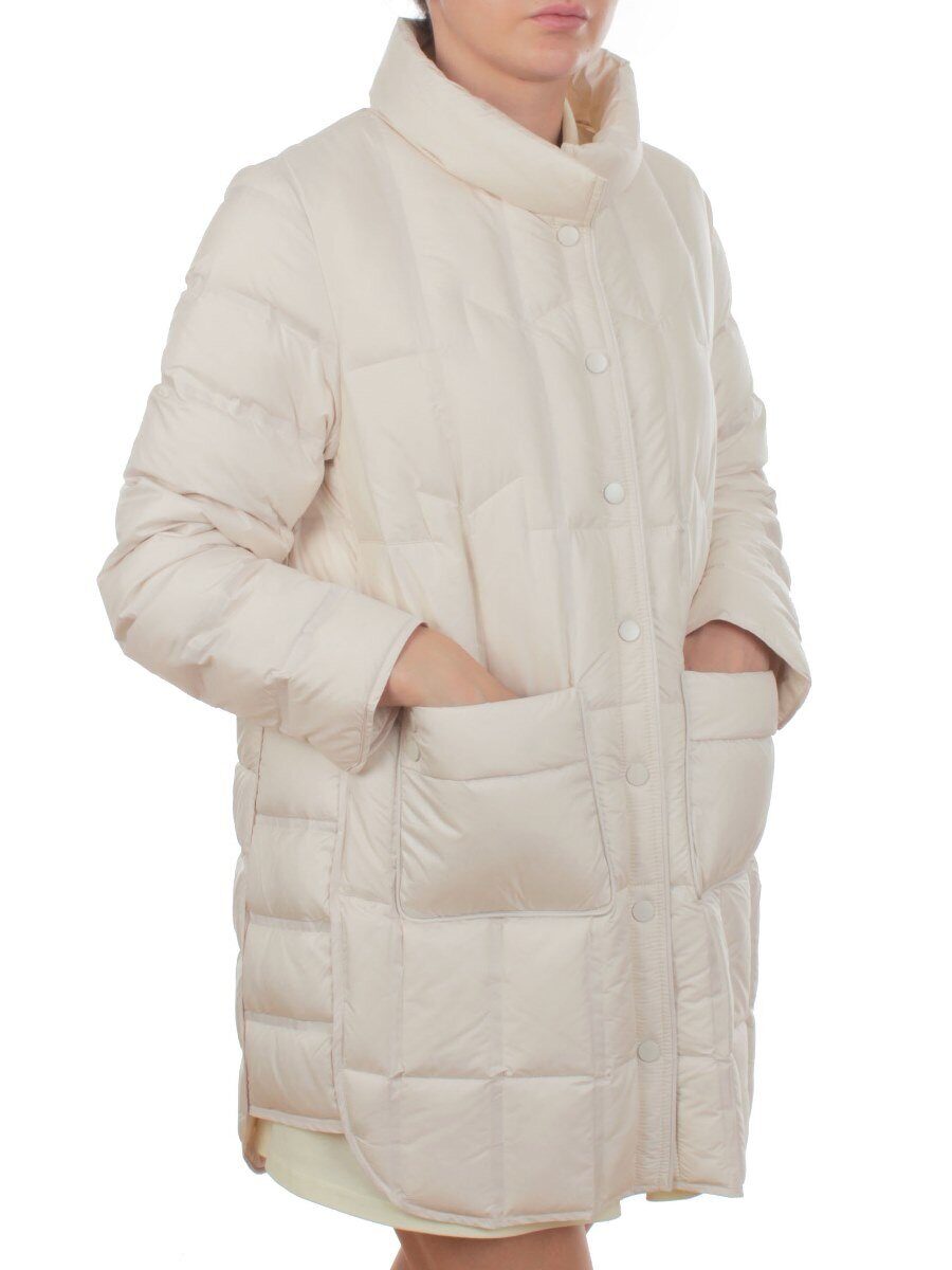 H24-332 MILK Куртка пуховая облегченная женская (белый утиный пух)