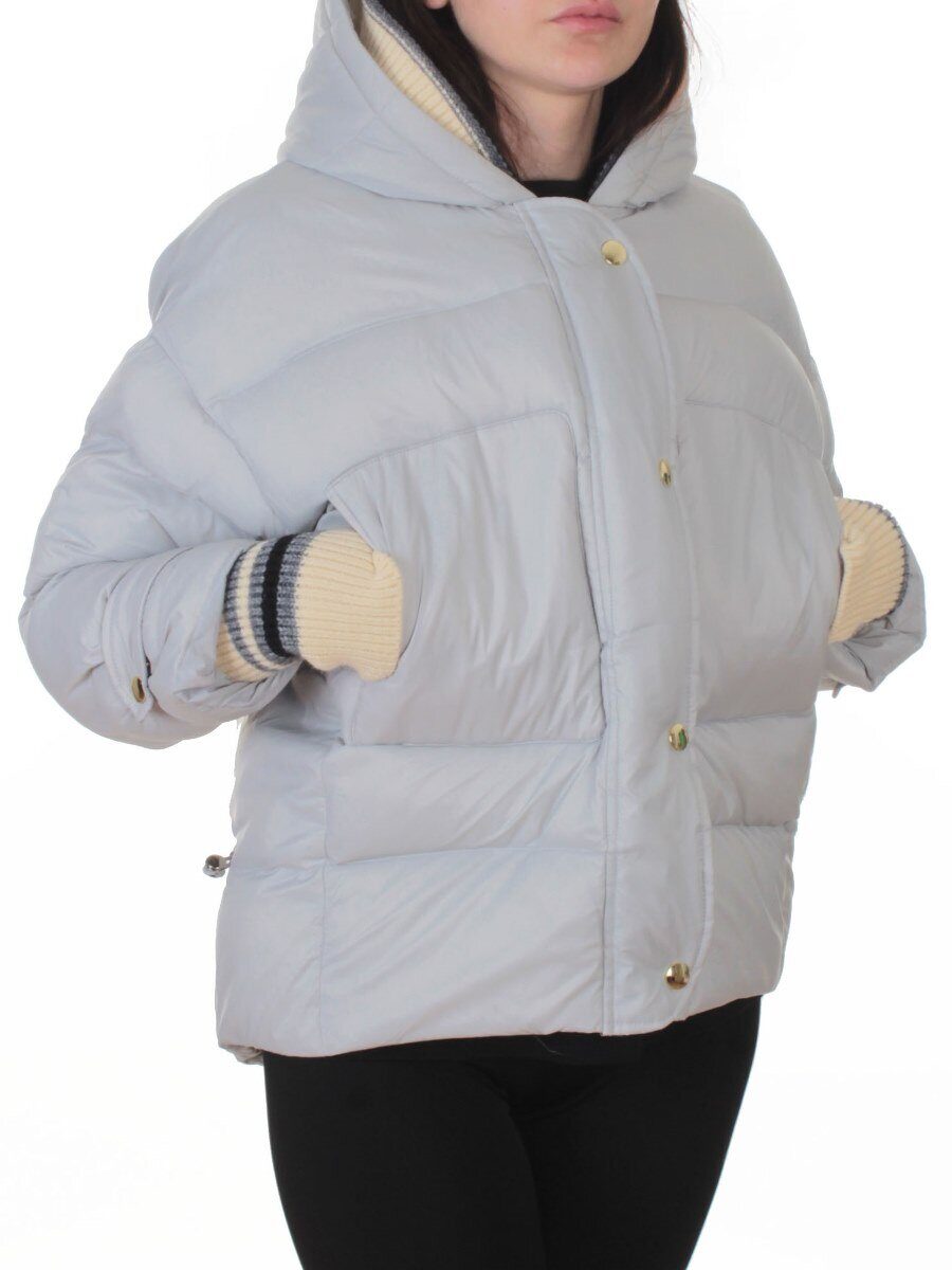 PE23-1 GRAY/LT. BLUE Куртка зимняя женская (150 гр. холлофайбер)