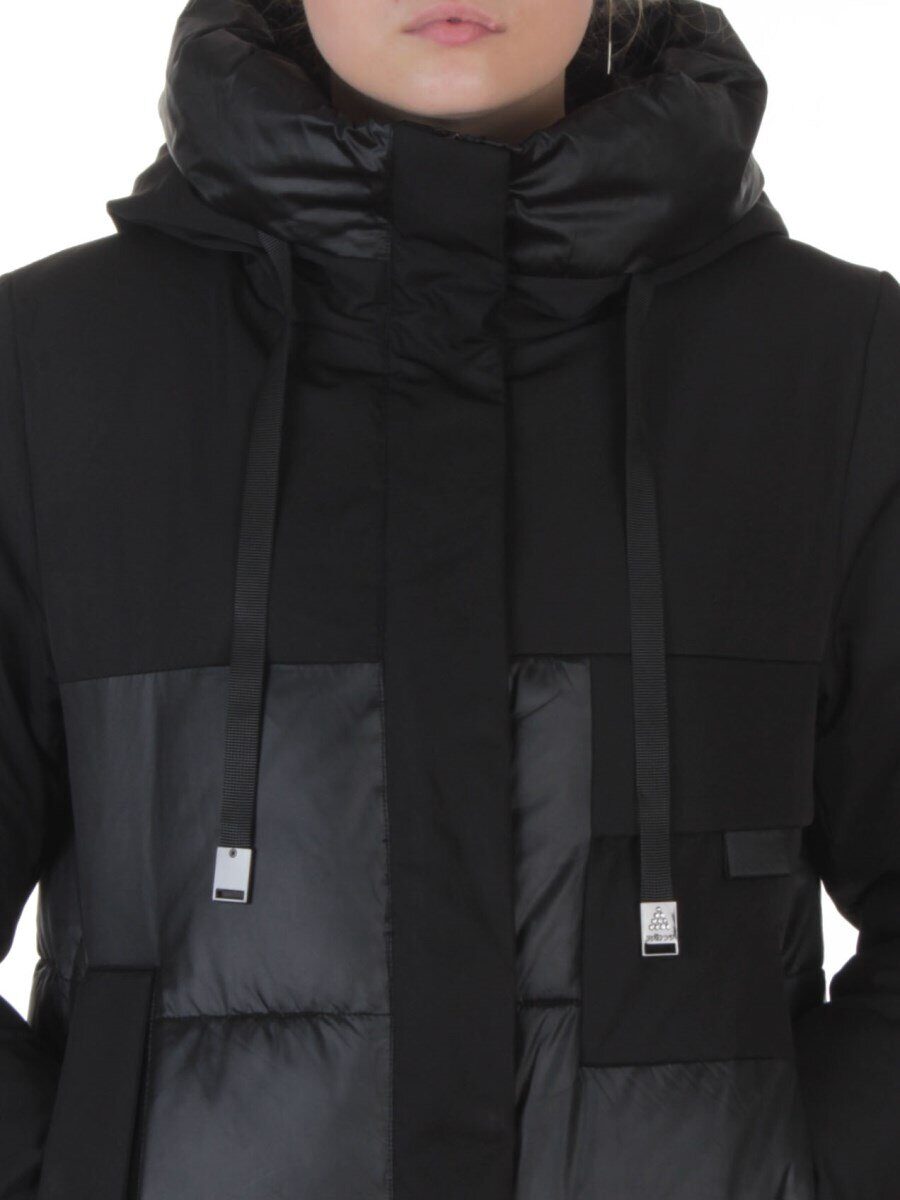 A81 BLACK Пальто зимнее женское (200 гр. холлофайбер)