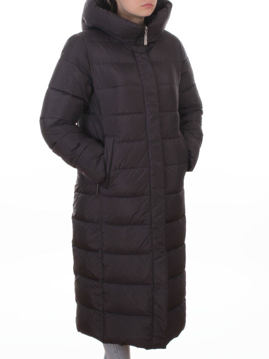 2037 DK. GRAY Пальто зимнее женское (200 гр. холлофайбер)