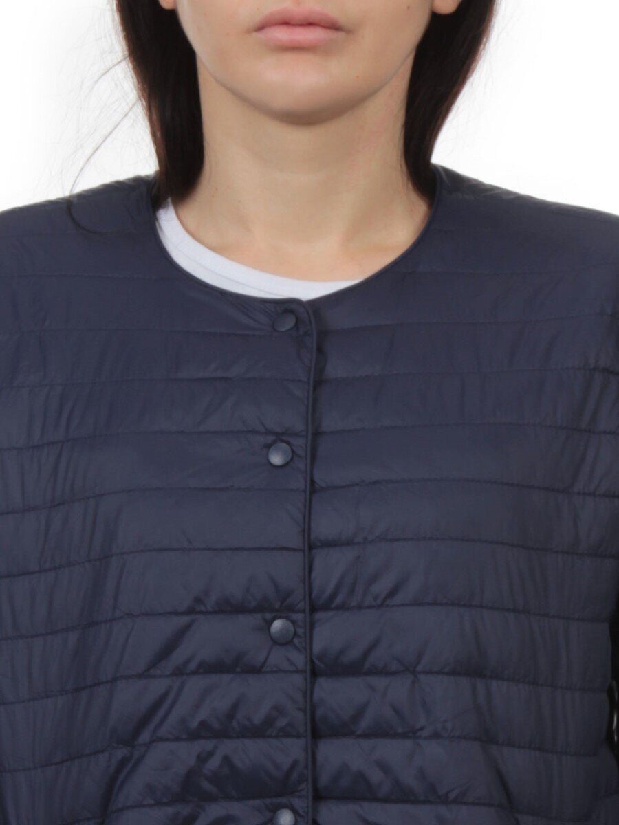 K-527 DK. BLUE Куртка демисезонная стеганая женская (70 гр. холлофайбер)