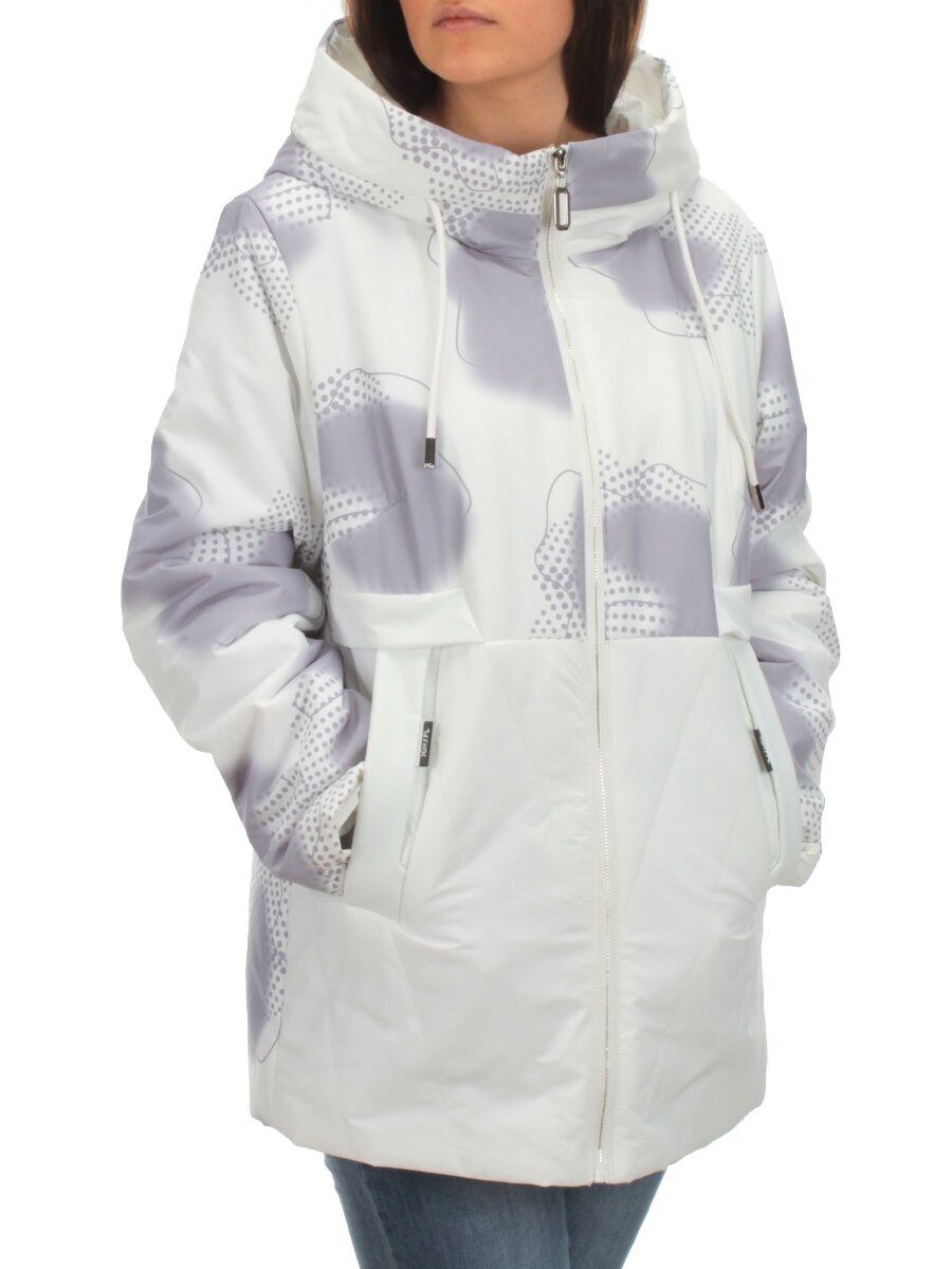 M8534 WHITE Куртка демисезонная женская (100 гр. синтепон) Maria