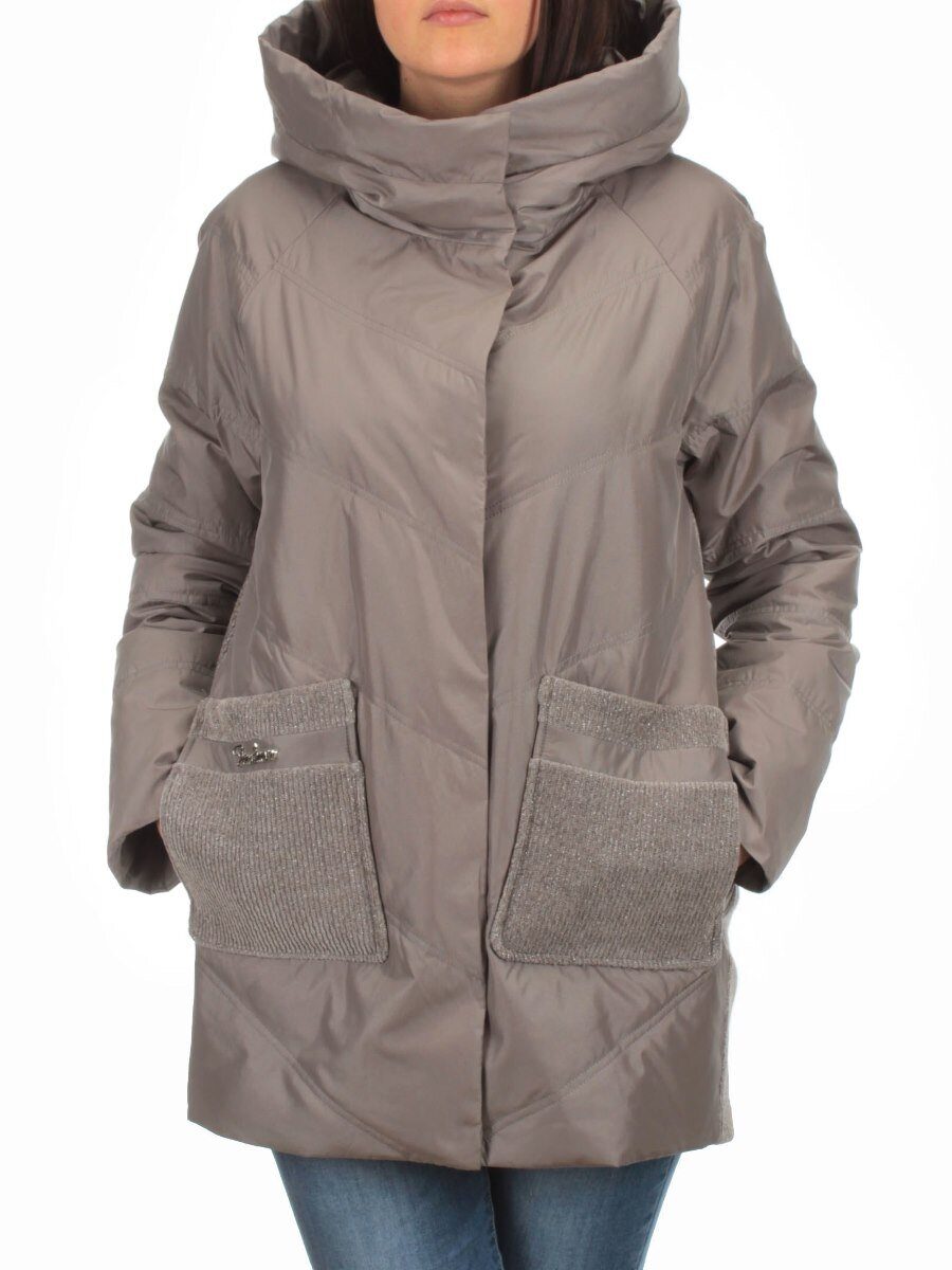 2348 DK. GRAY Куртка демисезонная женская (тинсулейт)