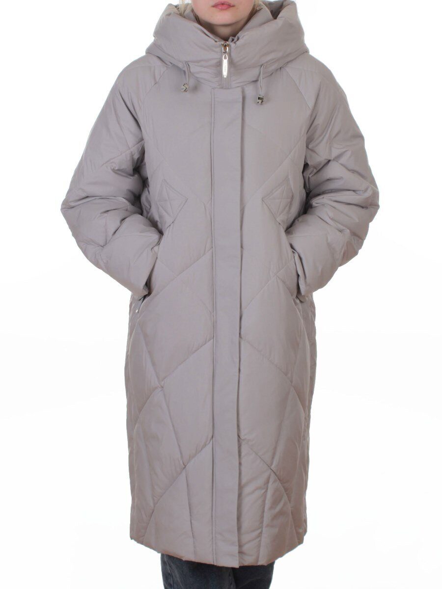 A620 GRAY Пальто зимнее женское (200 гр. био-пух)