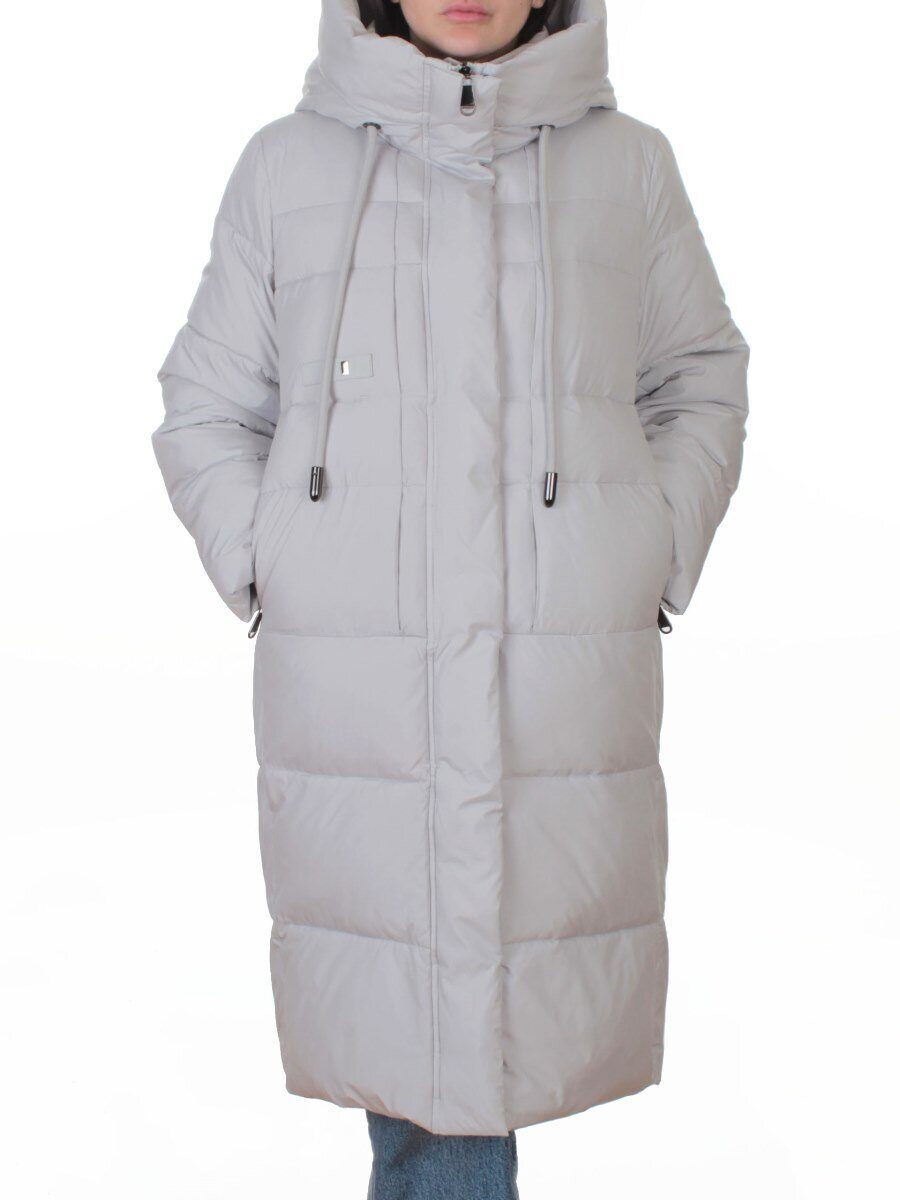 8818 LT. GRAY Пальто зимнее женское (200 гр. холлофайбер)