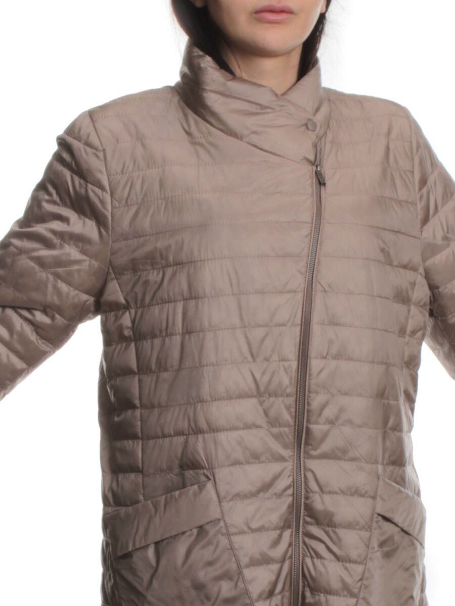 K-532 BEIGE Куртка демисезонная стеганая женская (70 гр. холлофайбер)