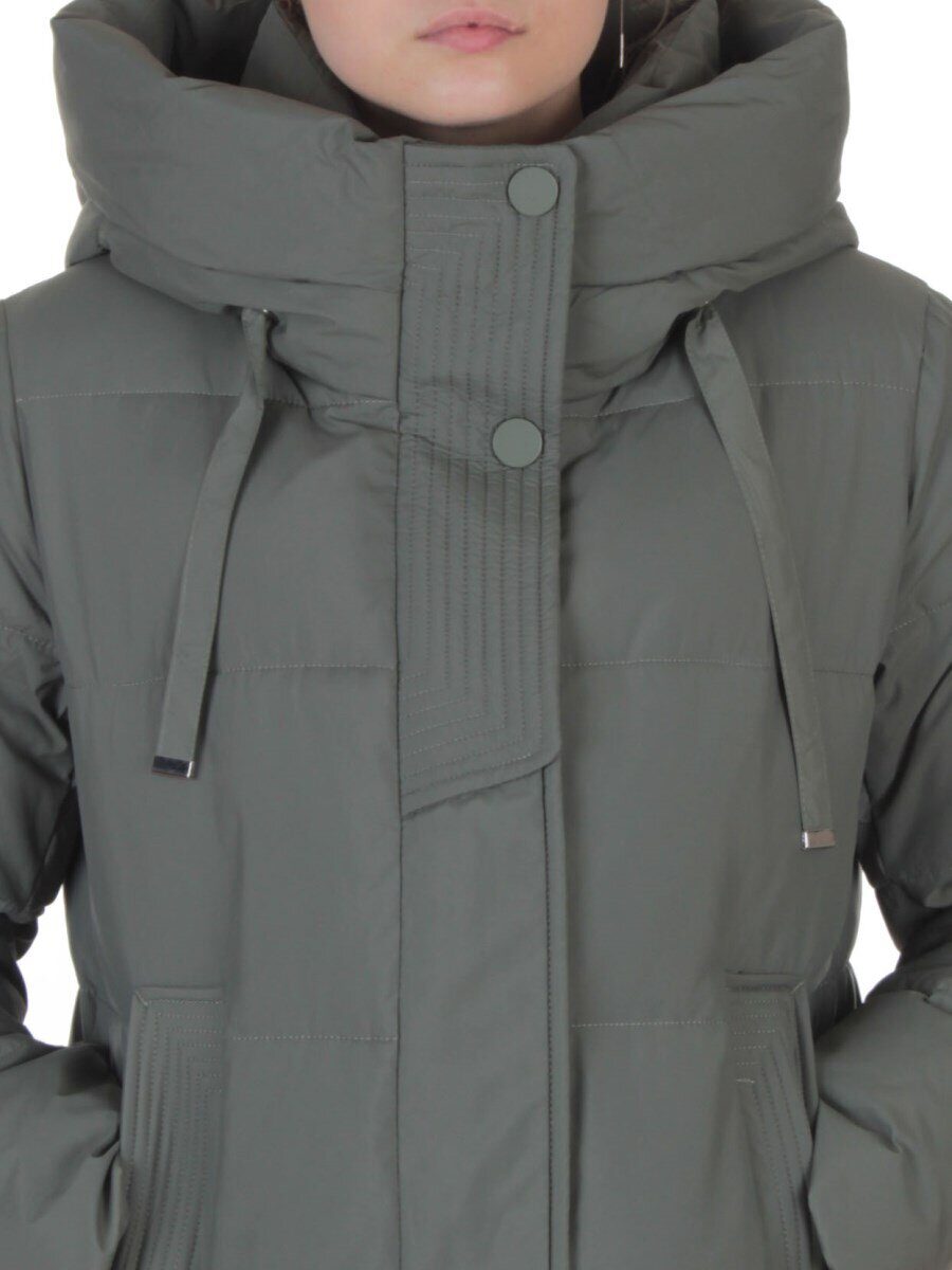 8312 GREEN Пальто зимнее женское (200 гр. холлофайбер)