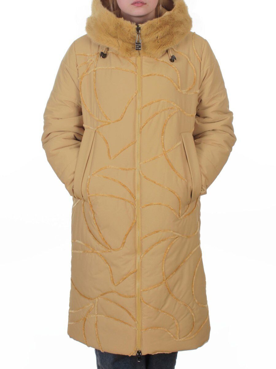 8901 SANDY Пальто зимнее женское (верблюжья шерсть, 120 гр. холлофайбер)