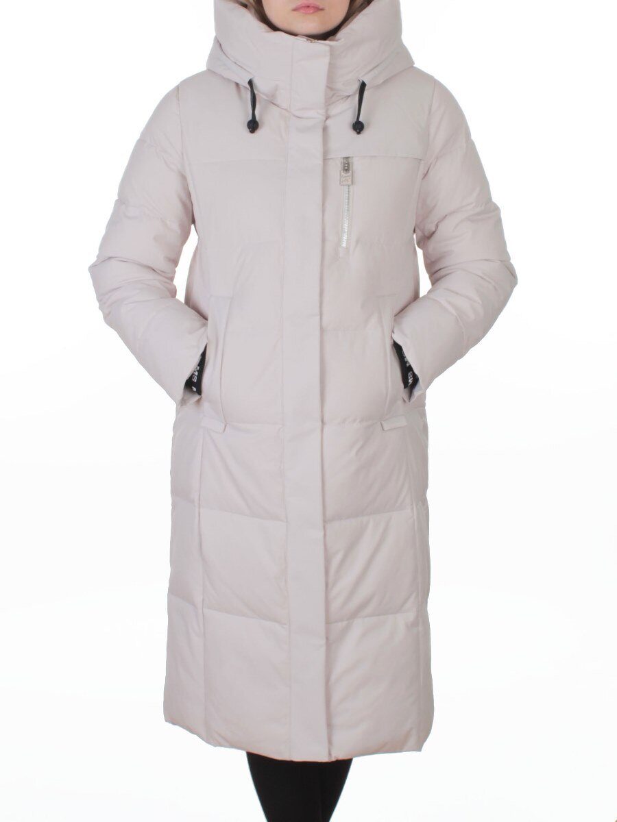 8321 LT. BEIGE Пальто зимнее женское (200 гр. холлофайбер)