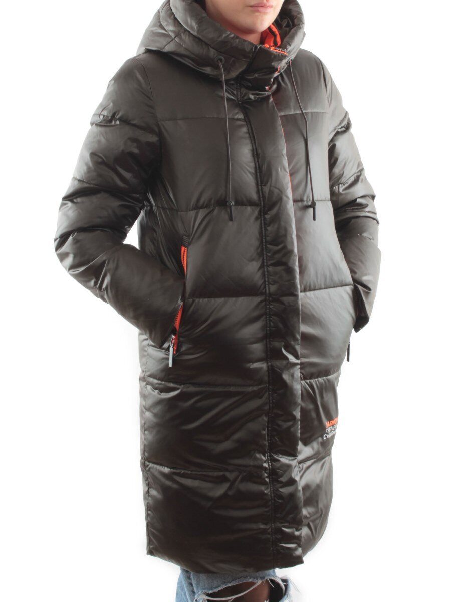 GWD21513P DK. GREEN Пальто зимнее женское (био-пух)