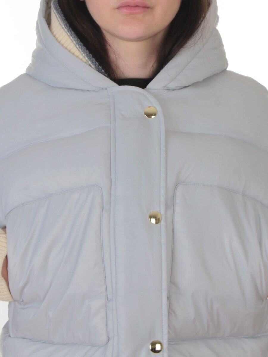 PE23-1 GRAY/LT. BLUE Куртка зимняя женская (150 гр. холлофайбер)