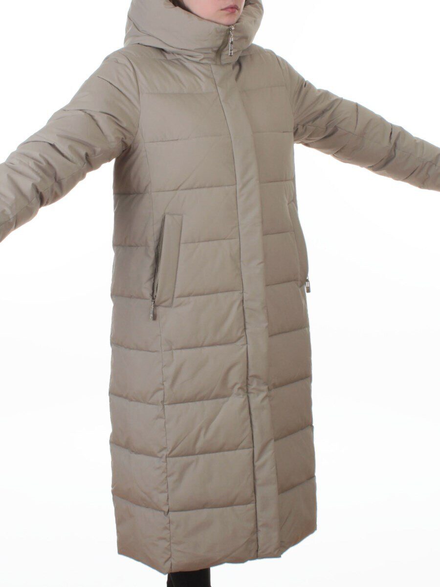 2338 LT. GREEN (OLIVE) Пальто зимнее женское (200 гр. холлофайбер)