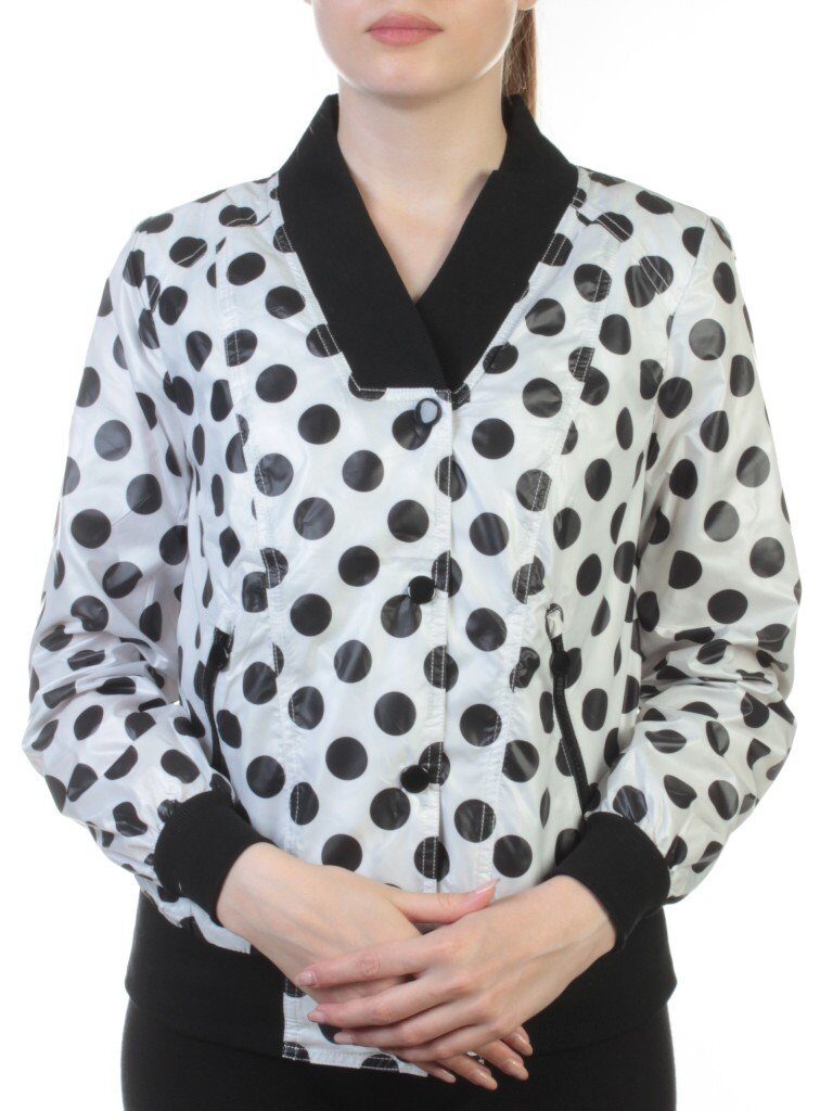 WA1327 WHITE Бомбер женский (100% полиэфир)