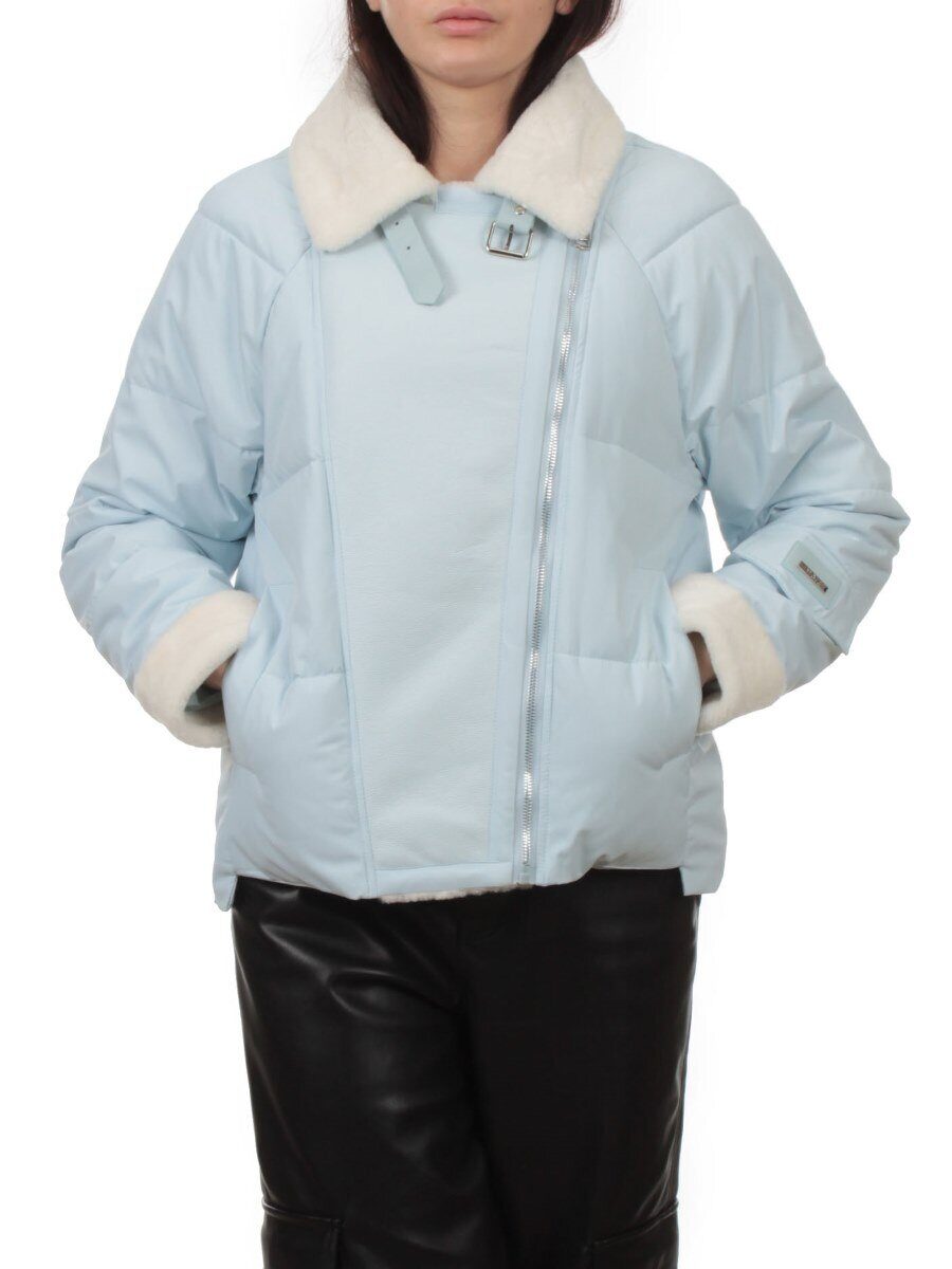 S24-163 BLUE Куртка демисезонная женская (100 гр. холлофайбер)