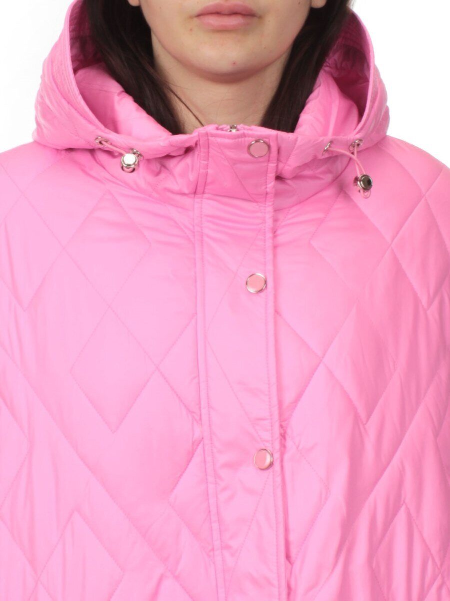 23-026 PINK Куртка оверсайз демисезонная женская (синтепон 100 гр.)