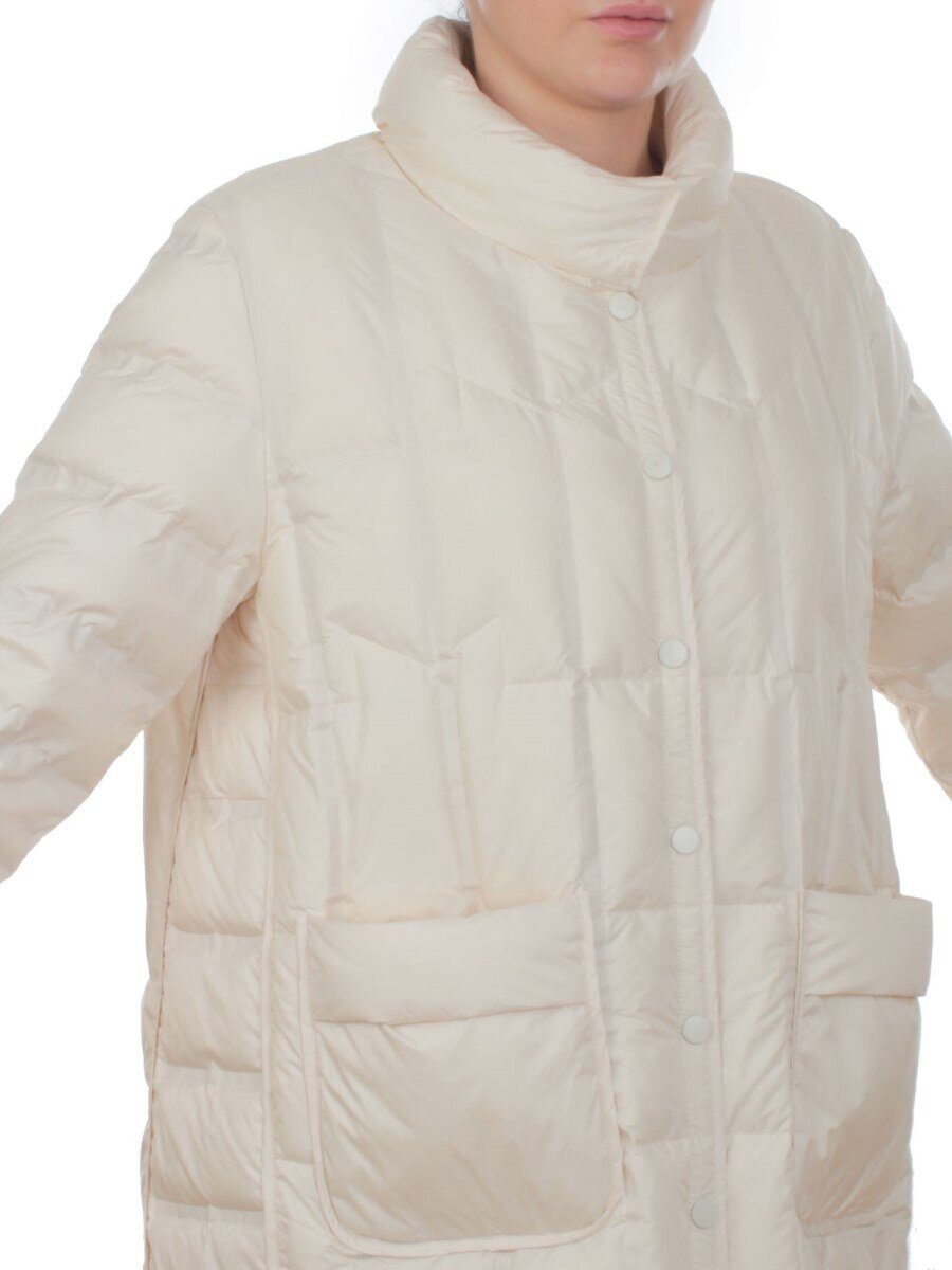 H24-328 MILK Куртка пуховая облегченная женская (белый утиный пух)