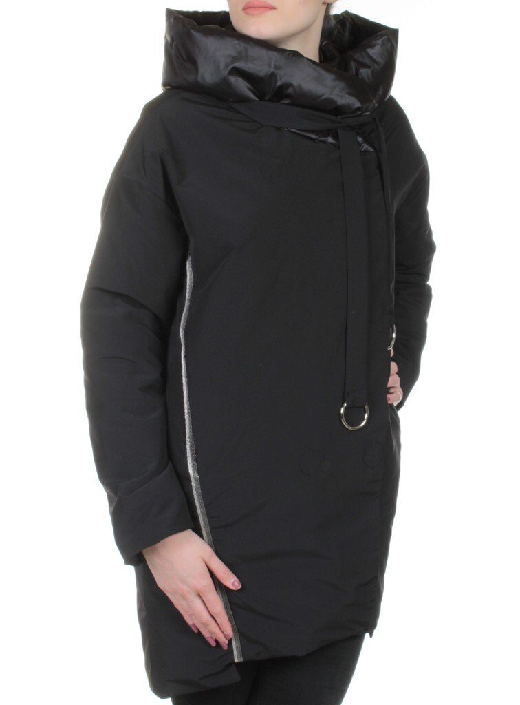 260 BLACK Пальто женское свободного кроя Visdeer