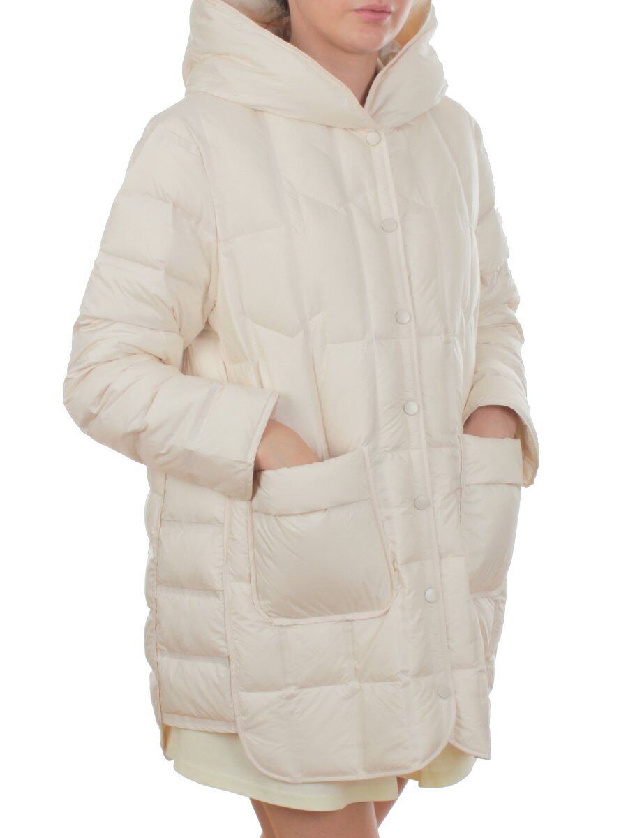 H 24-28 MILK Куртка пуховая облегченная женская (белый утиный пух)